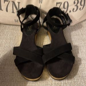 Dune London suede leather sandals 8.5
